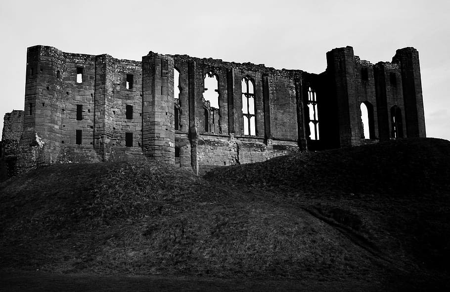 Castle, Dark, Night, Architecture, Tower, creepy, mysterious HD wallpaper