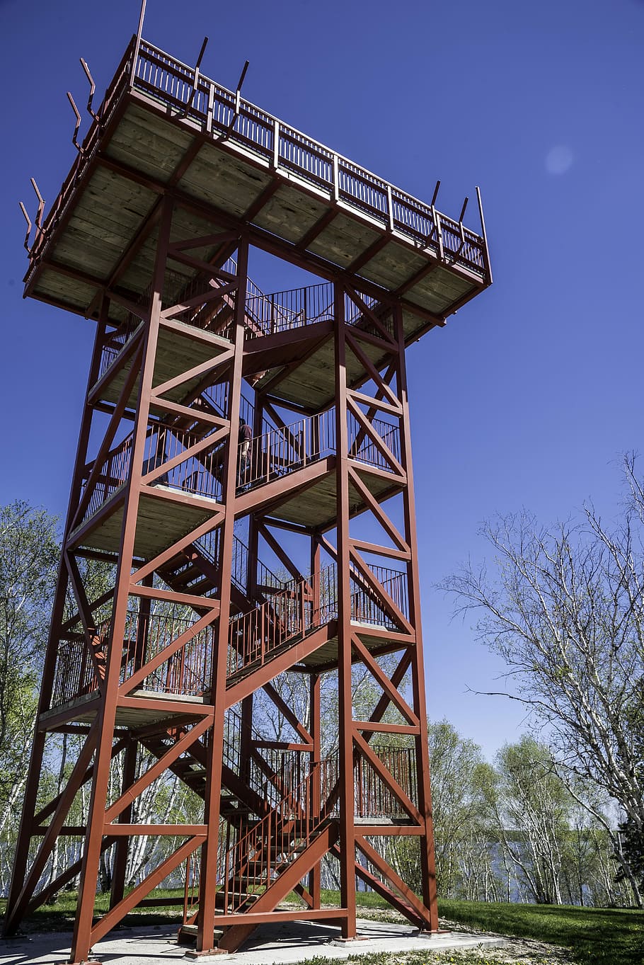 Observation Tower at Hecla Provincial Park, public domain, structure, HD wallpaper