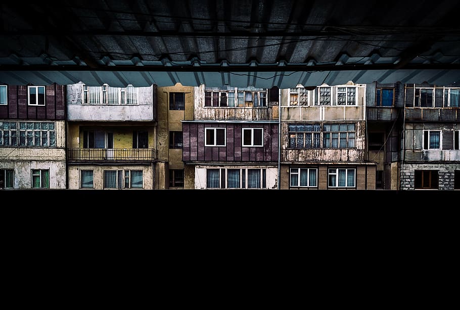 untitled, architecture, building, look, city, balcony, street HD wallpaper