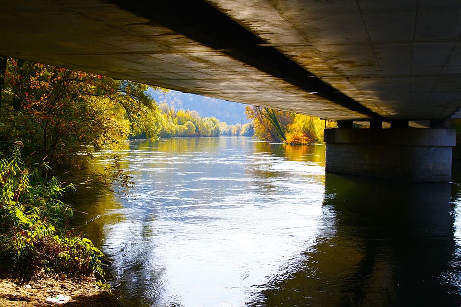 Bridge, River, River, Mur, Graz, Water, Waters, fluent, crossing, HD wallpaper