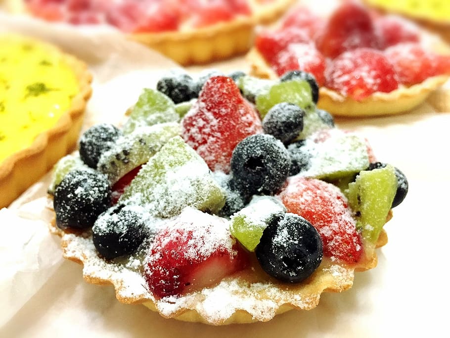 dessert, fruit, food, food and drink, berry fruit, freshness HD wallpaper