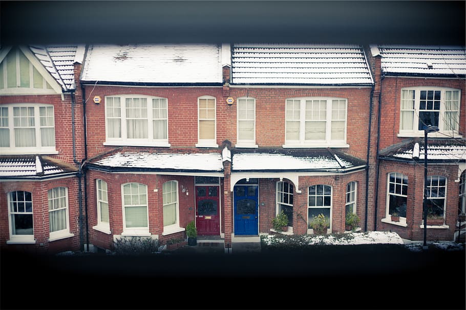 houses, bricks, windows, building exterior, architecture, built structure HD wallpaper