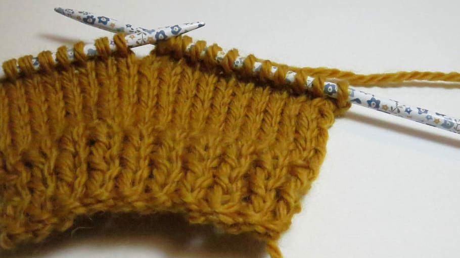 Wool, Knitting, Yellow, Yarn, craft, textile, thread, rope HD wallpaper