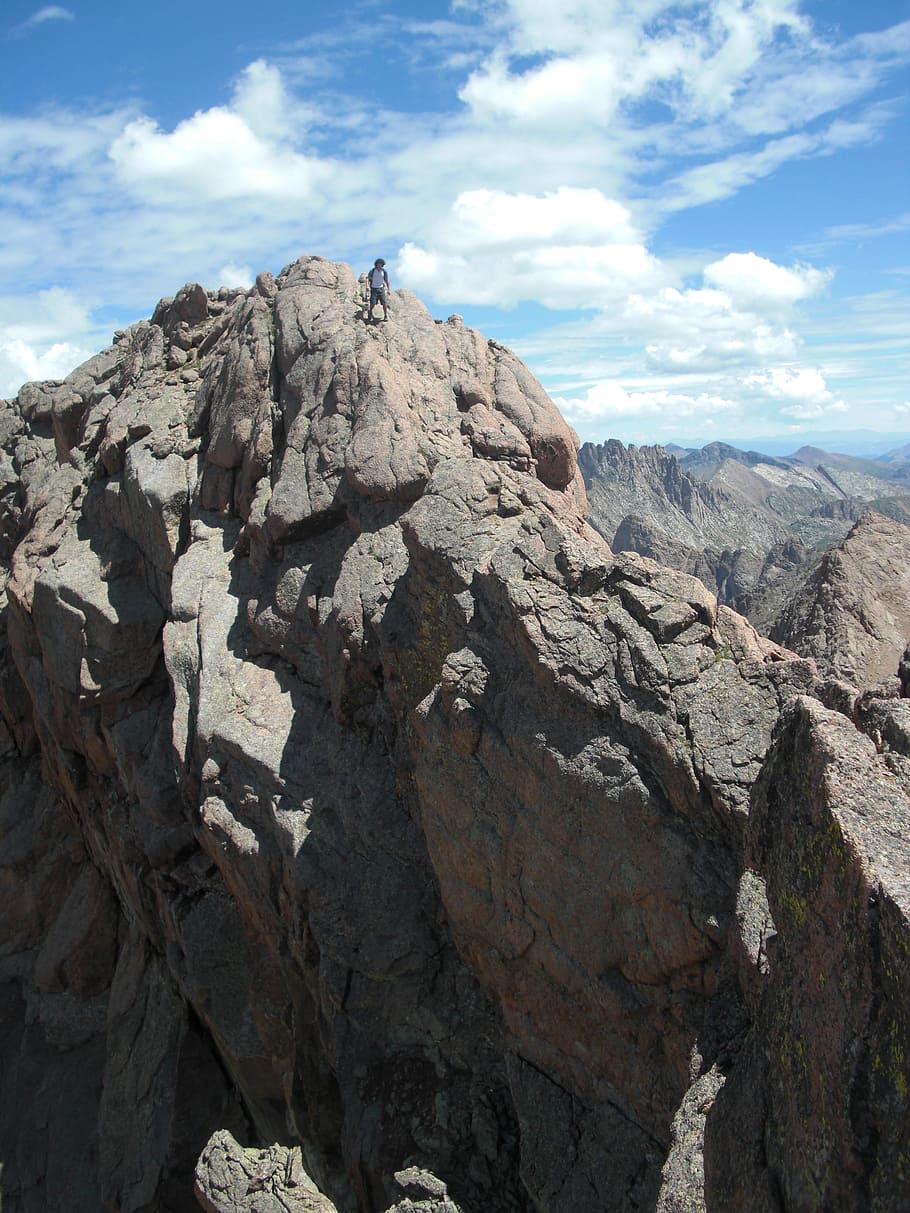 Climbing, Mountain, Walking, Rocks, Man, walker, landscape HD wallpaper
