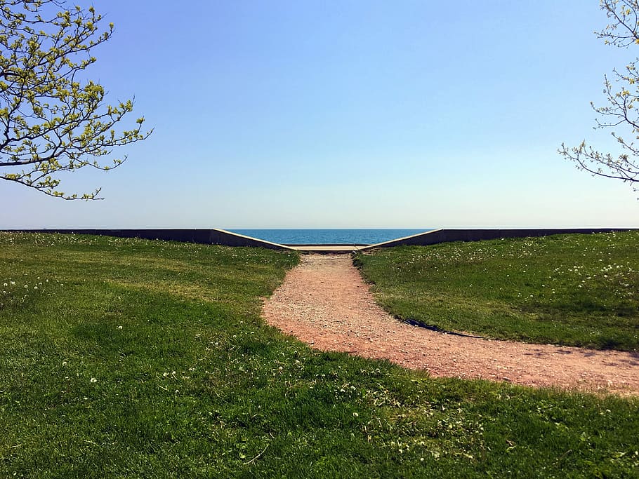 Path, Green, Park, Park, Lake, Landscape, nature, summer, outdoor HD wallpaper