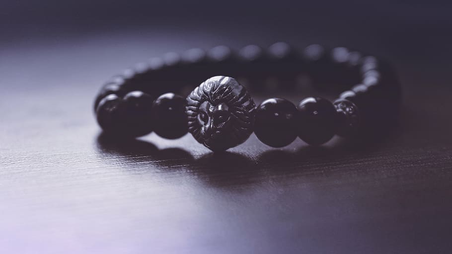 accessory, art, beads, black, black-and-white, bracelet, shadow HD wallpaper