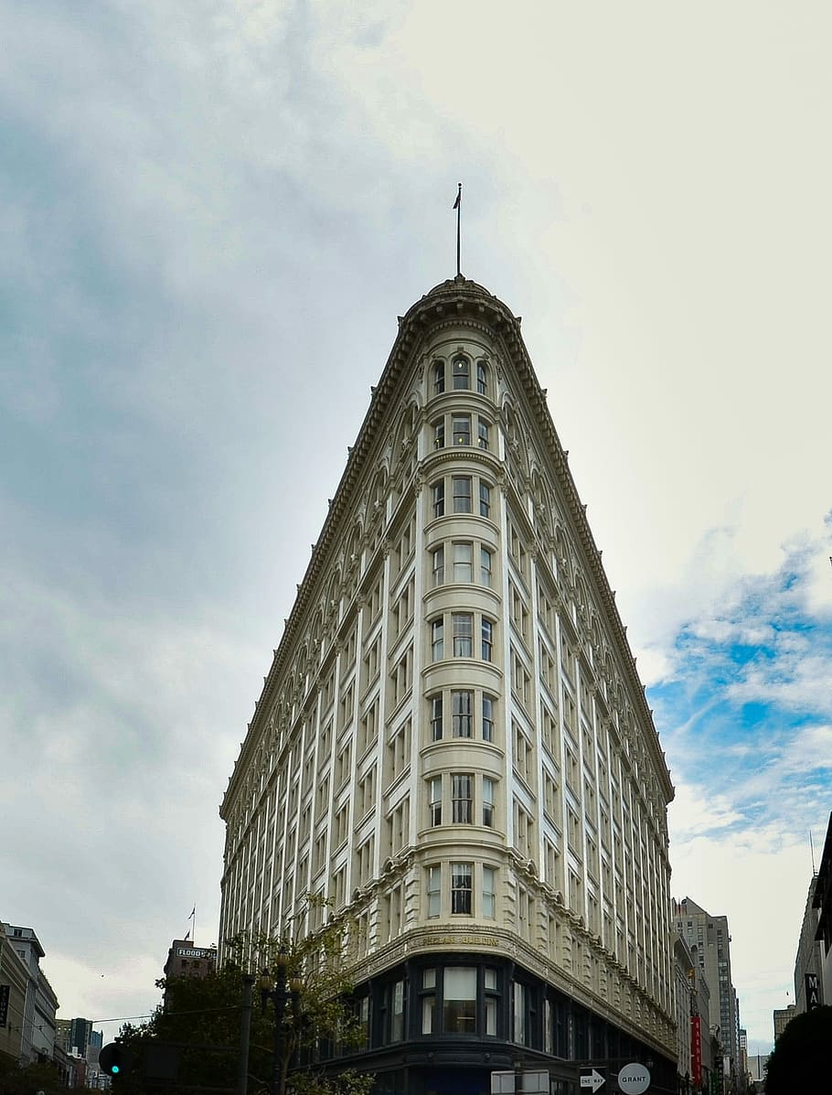 Building, Architecture, Triangular, downtown, structure, city HD wallpaper
