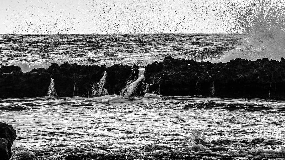 Waves, Sea, powerful, crashing, water, nature, day, no people HD wallpaper