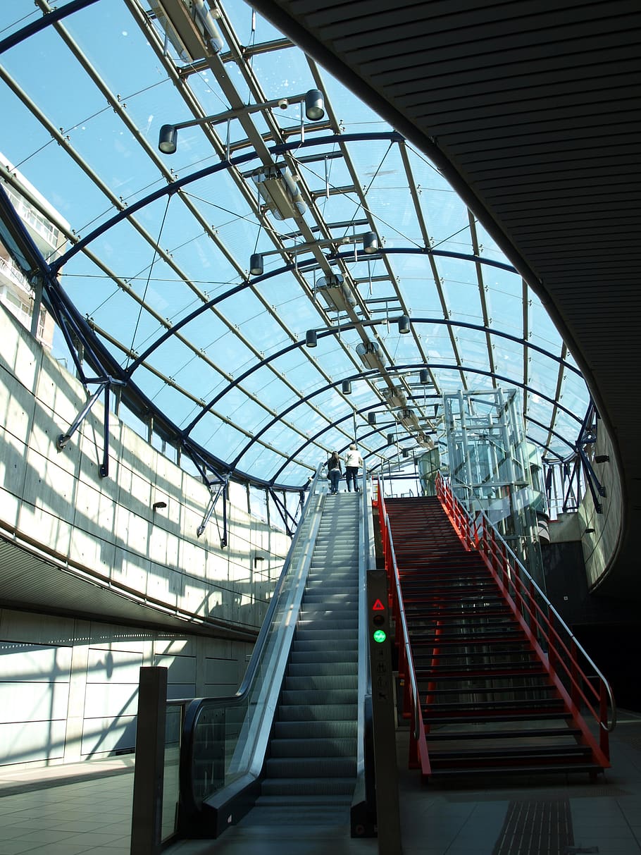 construction, architecture, station, built structure, indoors HD wallpaper
