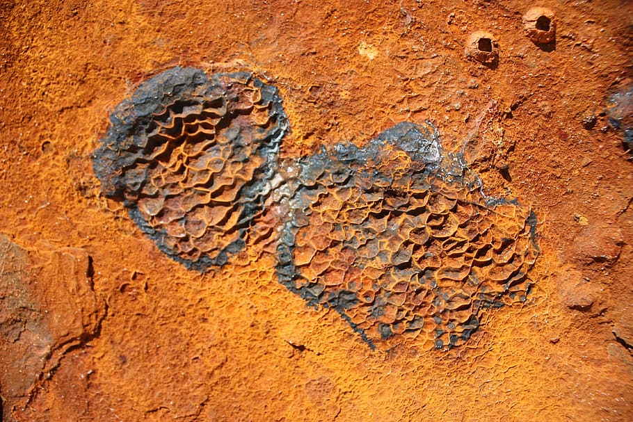 Rust, Ship, Orange, Iron, rusted, corrosion, wreck, textured HD wallpaper