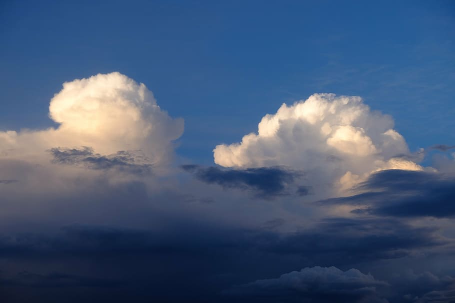 clouds, thunderstorm, sky, weather, storm clouds, nature, mood HD wallpaper