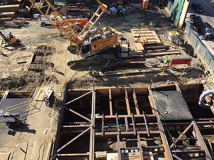Construction, Hole, Equipment, men-at-work, constructor, building HD wallpaper