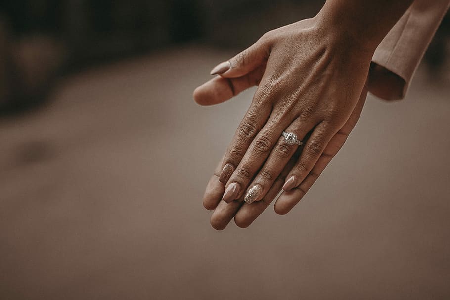 selective focus photography of person's hand, untitled, wedding, HD wallpaper