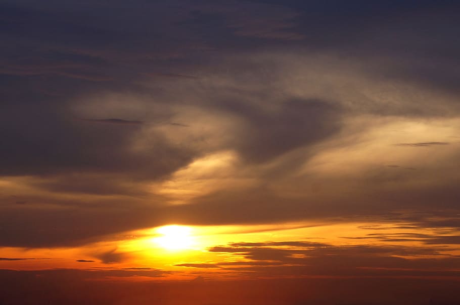 sunset, sky, scenery, cloud - sky, beauty in nature, scenics - nature HD wallpaper