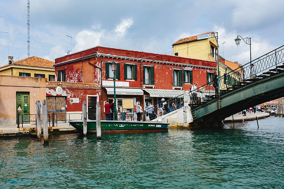 The beautiful and colorful Murano Island, Italy, water, vacations HD wallpaper