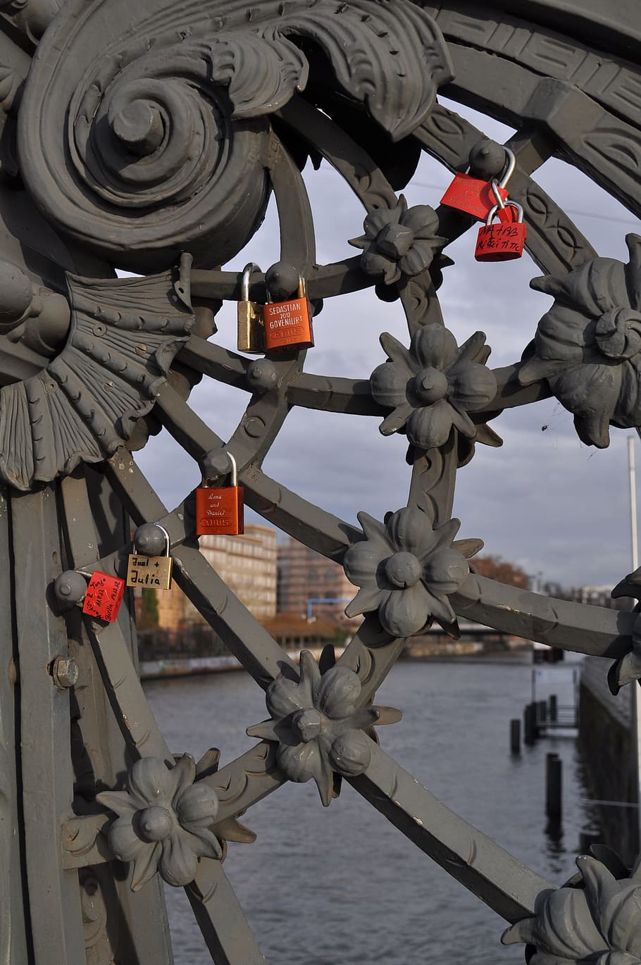 Locks, Bridge, Berlin, Water, gate, river, waterway, architecture HD wallpaper