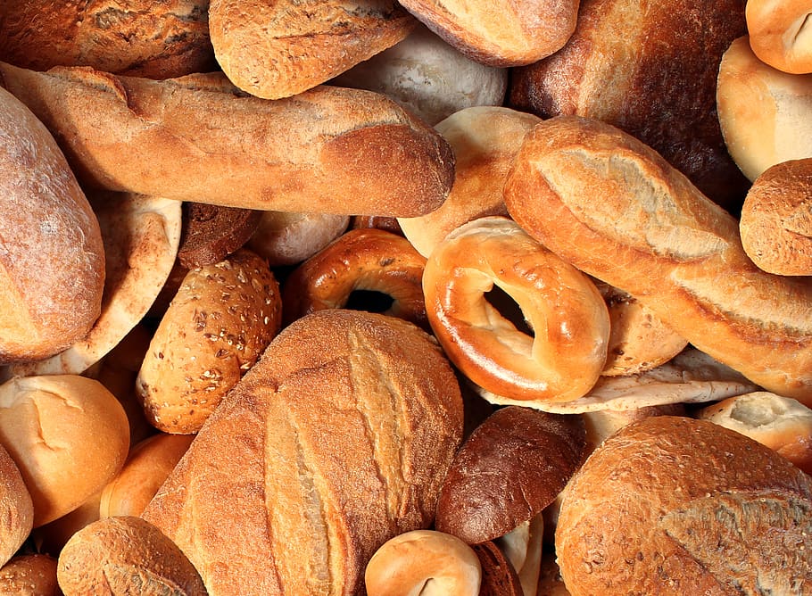 bread, candy, pies, food and drink, freshness, full frame, backgrounds HD wallpaper