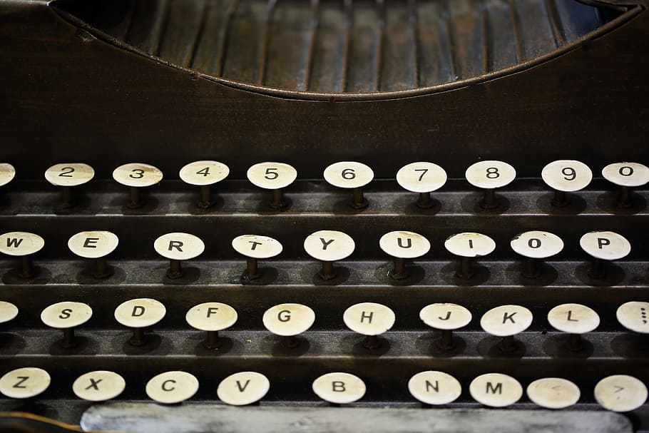 nostalgia, retro, typewriter, button, express, types of, indoors HD wallpaper