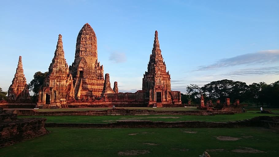 the old temple, ayutthaya, measure, thailand, ancient, ayutthaya historical park