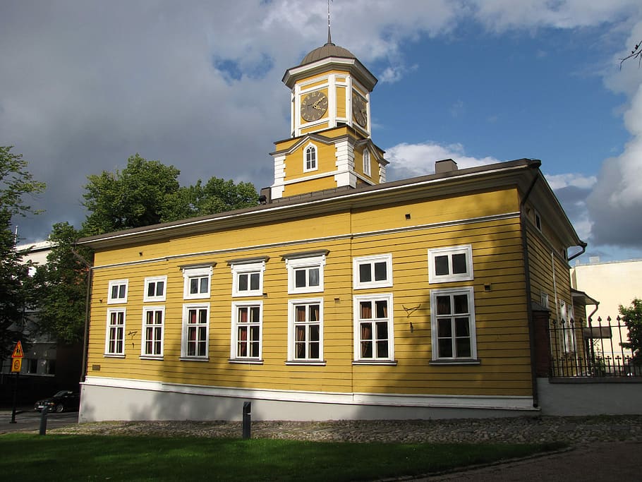 Town Hall of Lappeenranta in Finland, building, photos, government, HD wallpaper