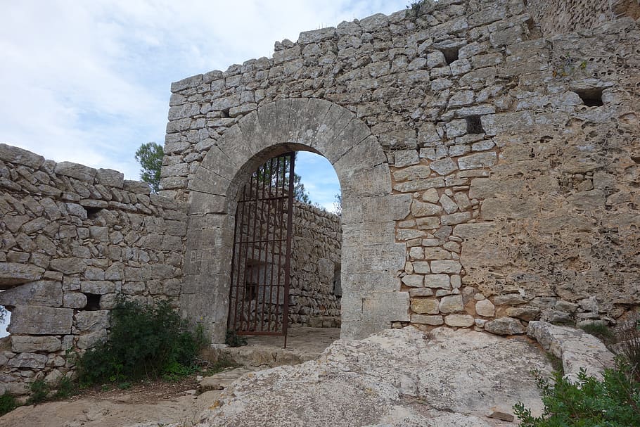 goal, passage, masonry, input, old, castle, historically, architecture HD wallpaper