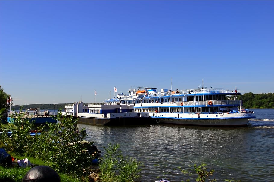 river, m v, plyos, nautical vessel, transportation, water, mode of transportation HD wallpaper