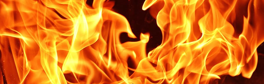flame illustration, fire, carbon, burn, hot, mood, campfire HD wallpaper