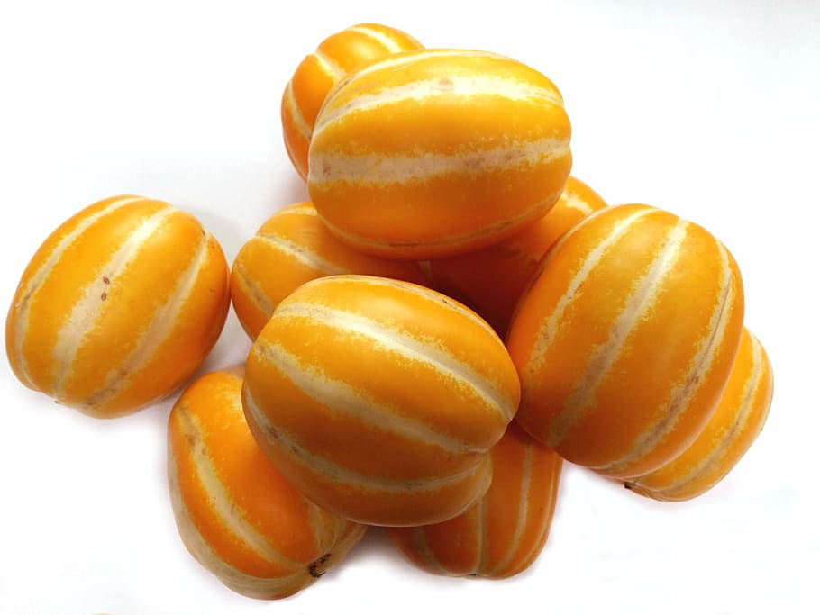orange pumpkin fruits, melon, food, food and drink, healthy eating HD wallpaper