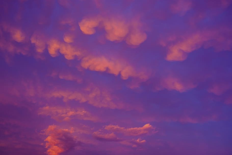 cloudy sky, purple cloudy sky, cloudscape, dramatic sky, colourful sky HD wallpaper