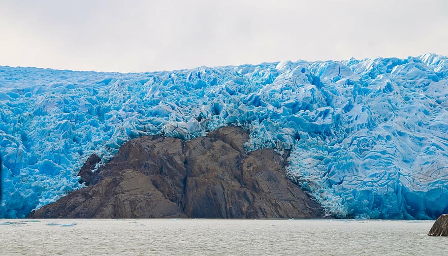 glacier, ice, nature, chile, trekking, blue, outdoors, day HD wallpaper