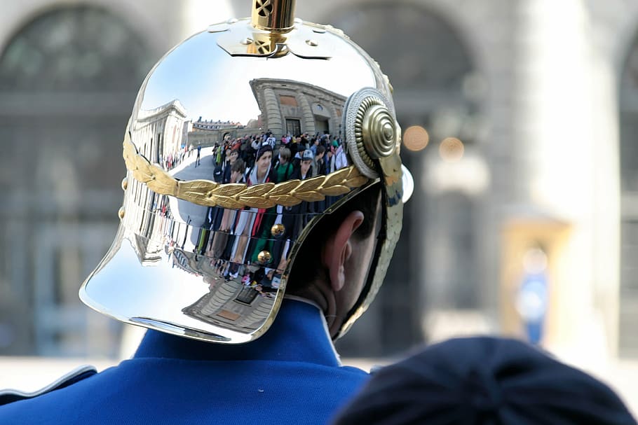 helm, gloss, mirror, silver, knight, armor, chrome, sweden HD wallpaper
