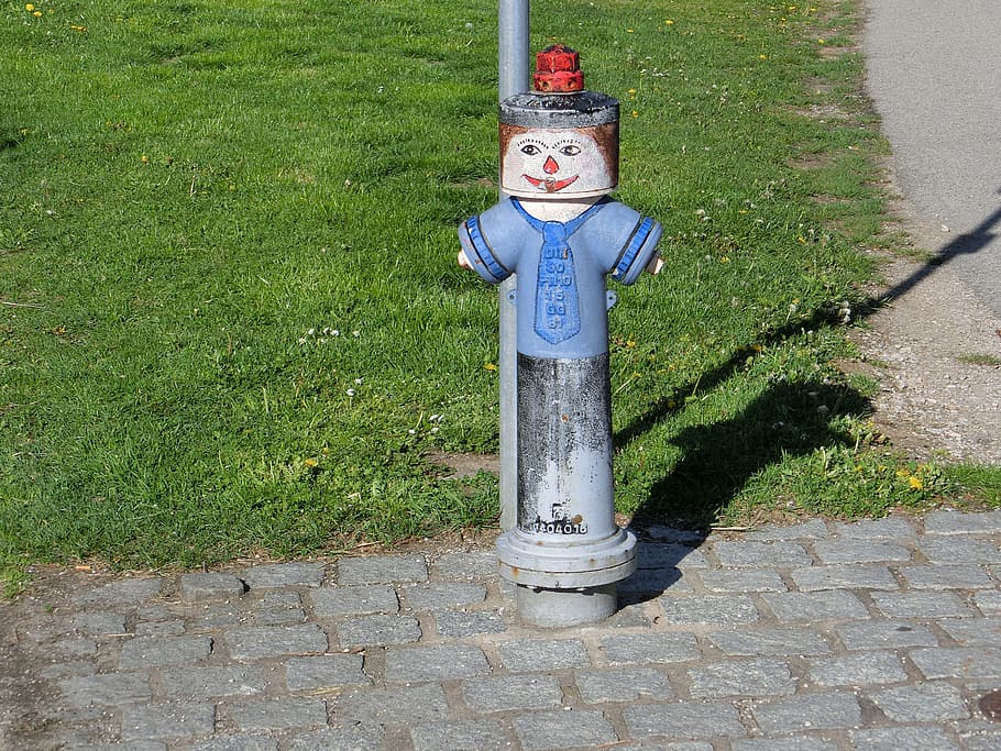 Water Hydrant, Fire, funny, male, human representation, protection HD wallpaper