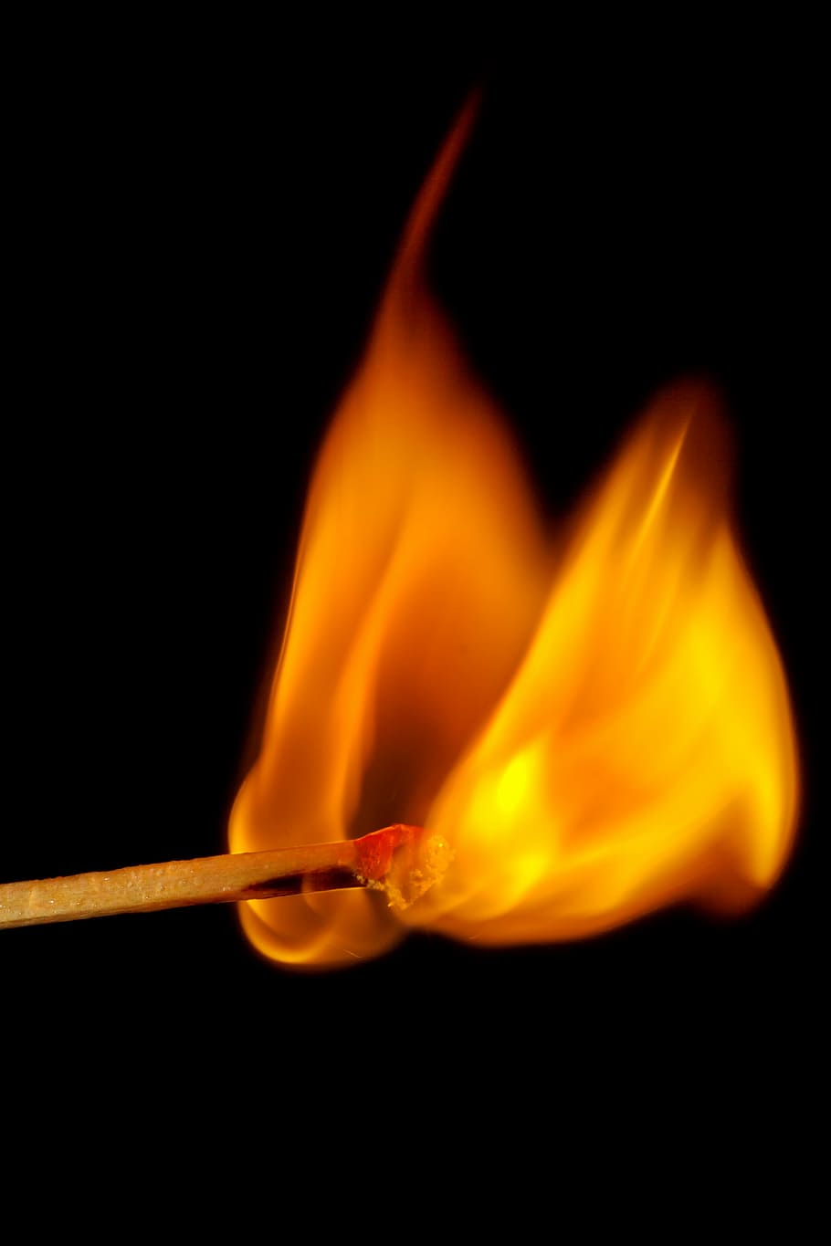match, fire, close, burn, matches, kindle, flame, macro, sulfur, HD wallpaper