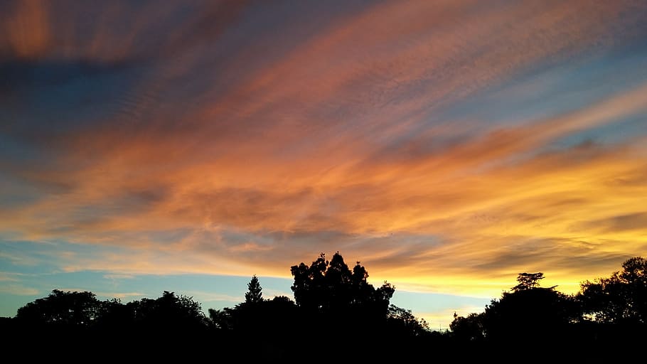 sunset, cloud, landscape, sky, light, sunlight, outdoor, ray HD wallpaper