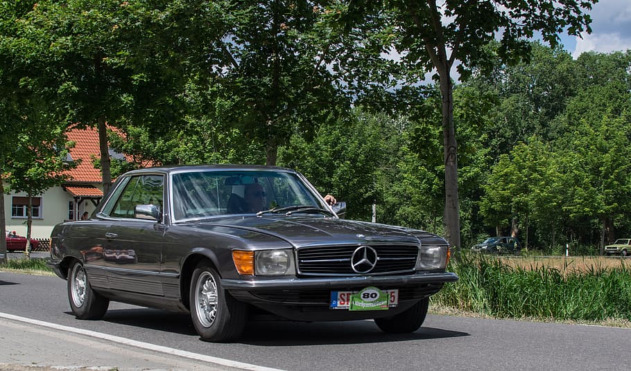 auto, mercedes, coupe, oldtimer, classic, transport system HD wallpaper