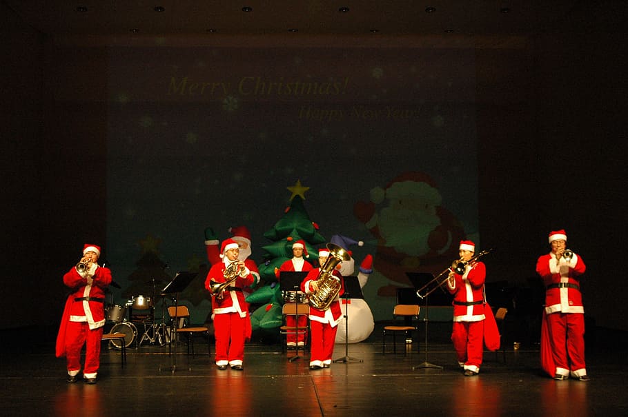 christmas concert, spirit ensemble, show, group of people, real people, HD wallpaper