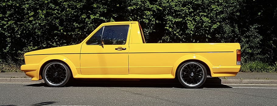 vw, caddy, custom car, transportation, mode of transportation HD wallpaper