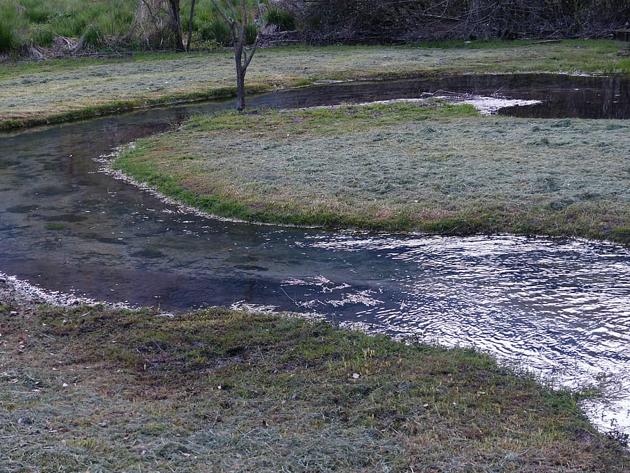 Water, Meander, River, Loop, river loop, of course, biotope HD wallpaper