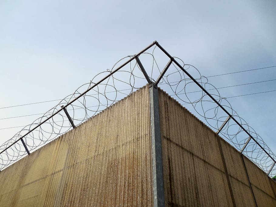 gray barb wire, barbed wire, sure, security, limit, fence, demarcation HD wallpaper