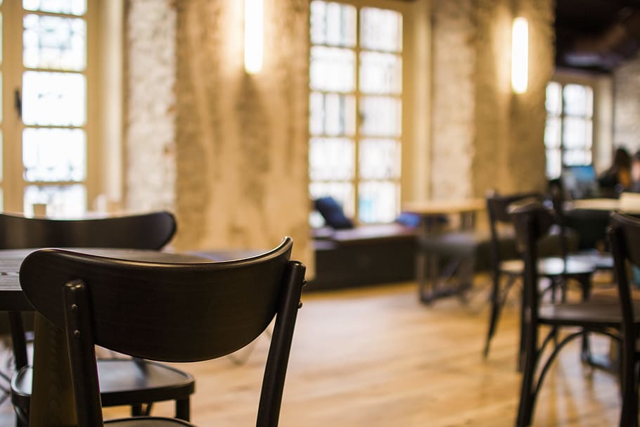 table, chair, inside, interior, floor, blur, seat, indoors HD wallpaper