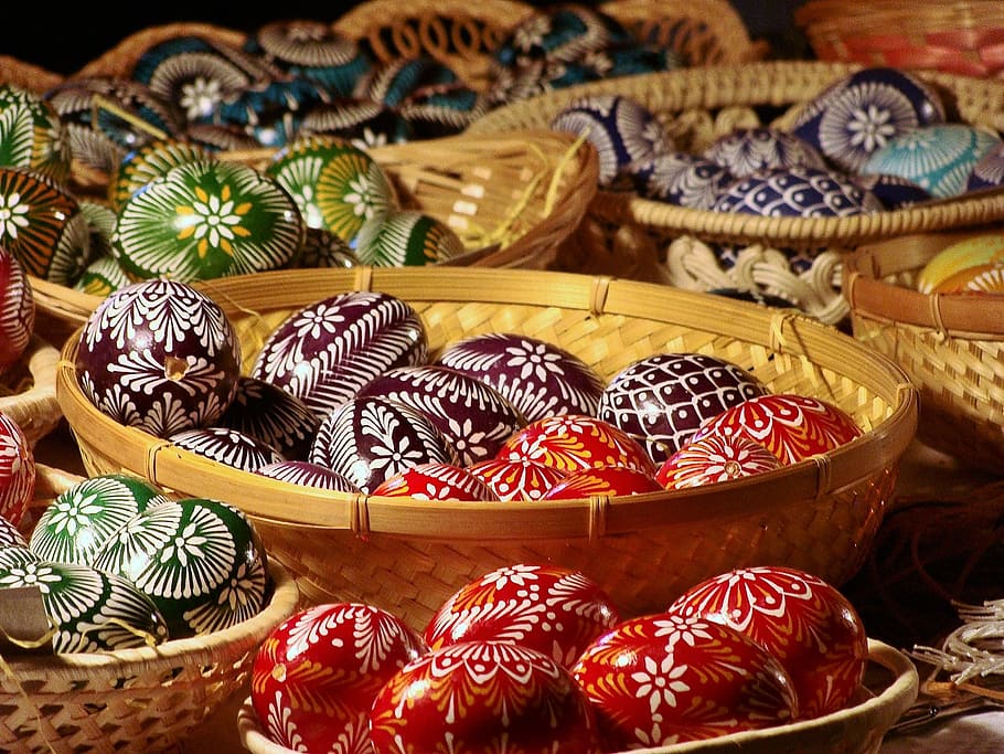 assorted-color of decor lot, easter, easter eggs, arts crafts HD wallpaper