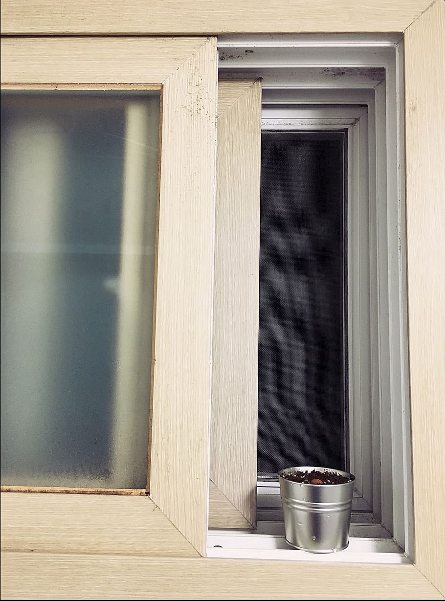 window, window pane, pot, architecture, no people, built structure HD wallpaper