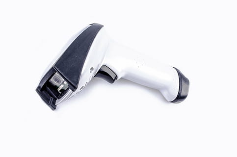 white and black barcode reader, scanner, wireless, bluetooth HD wallpaper