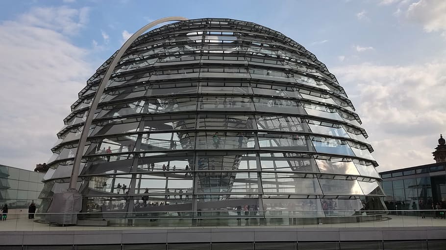 dome, reichstag, bundestag, glass dome, berlin, government
