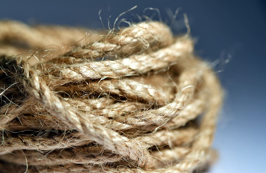 rope, navy, macro, close-up, selective focus, hair, no people HD wallpaper