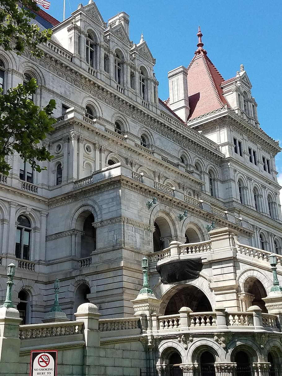 albany, capitol, building, architecture, building exterior HD wallpaper