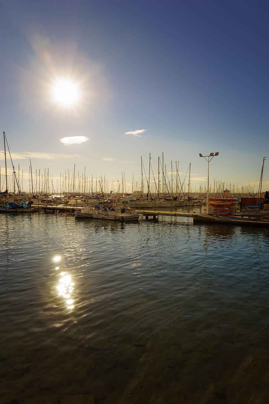 reflection, sunset, waters, dawn, sky, nautical vessel, transportation HD wallpaper