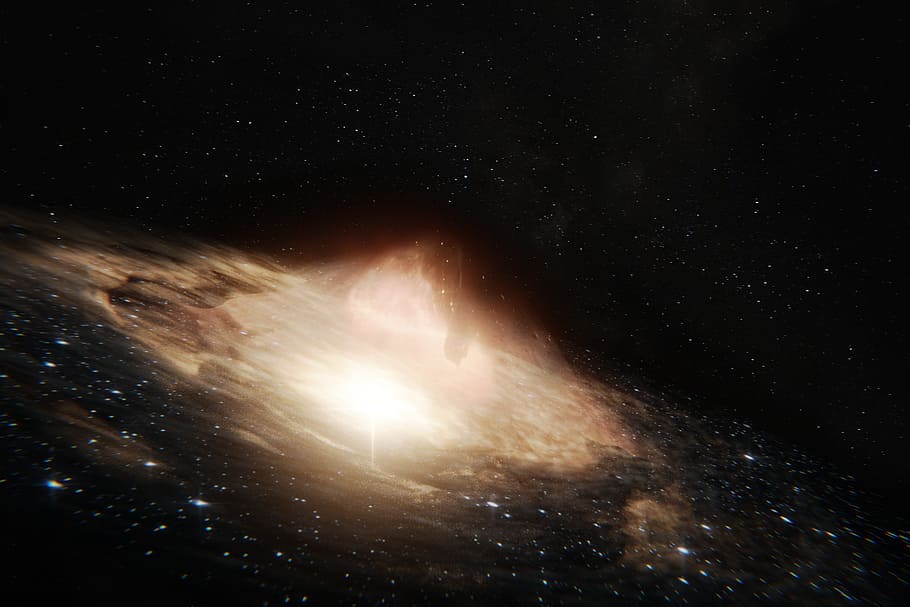 brown nebula wallpaper, astronomy, galaxy, exploration, quasar HD wallpaper