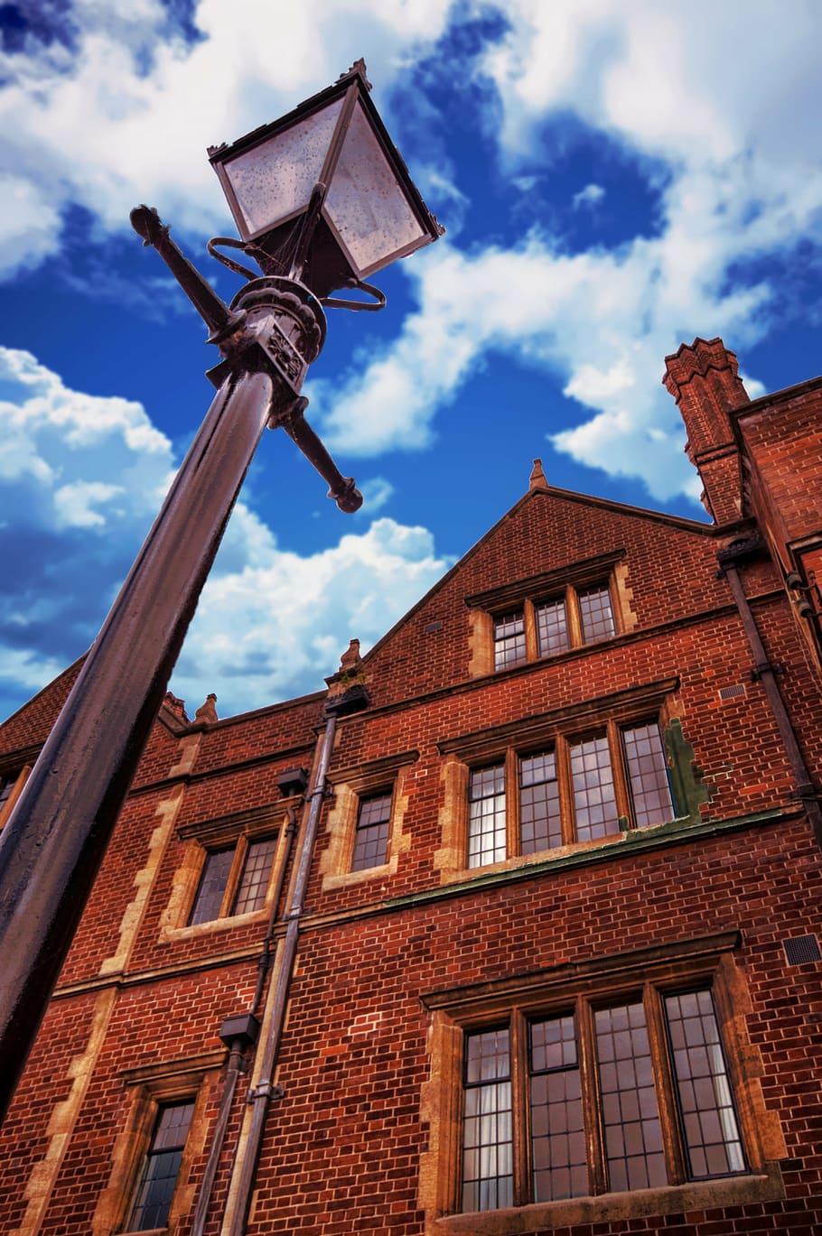 cambridge, lamp, building, architecture, building Exterior HD wallpaper