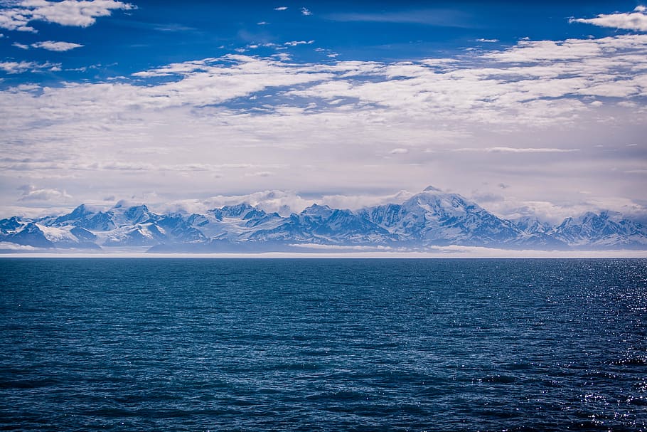 clouds, cloudy, cold, landscape, mountain range, mountains HD wallpaper